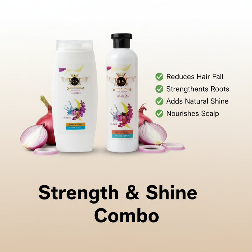 Onion Shampoo + Hair Oil - Combo Pack for Hair Care