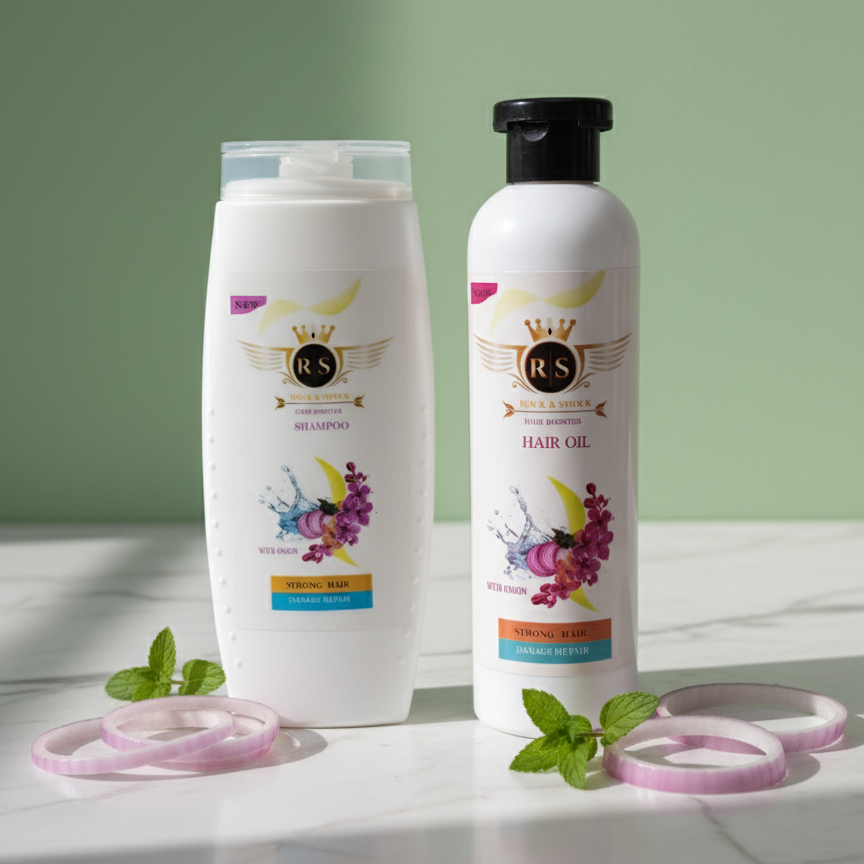 Hair Care Combo – Onion Shampoo + Hair Oil