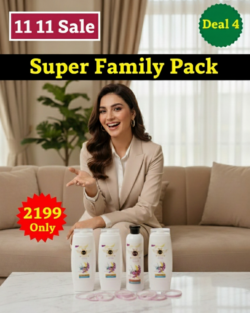 Rock & Shock Family Care Bundle - 3 Shampoo + 1 Hair Oil