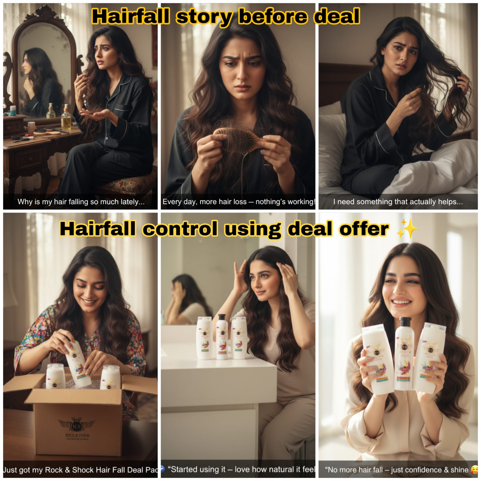 Rock & Shock 2 Shampoo + Oil Power Set