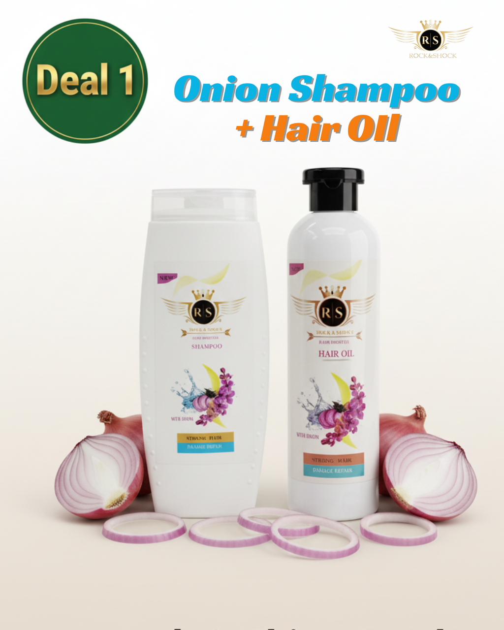 Onion Shampoo + Hair Oil - Combo Pack for Hair Care