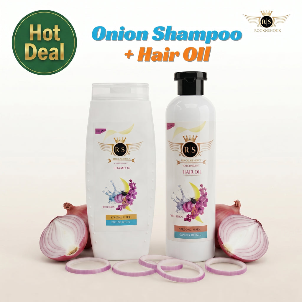 Hair Care Combo – Onion Shampoo + Hair Oil
