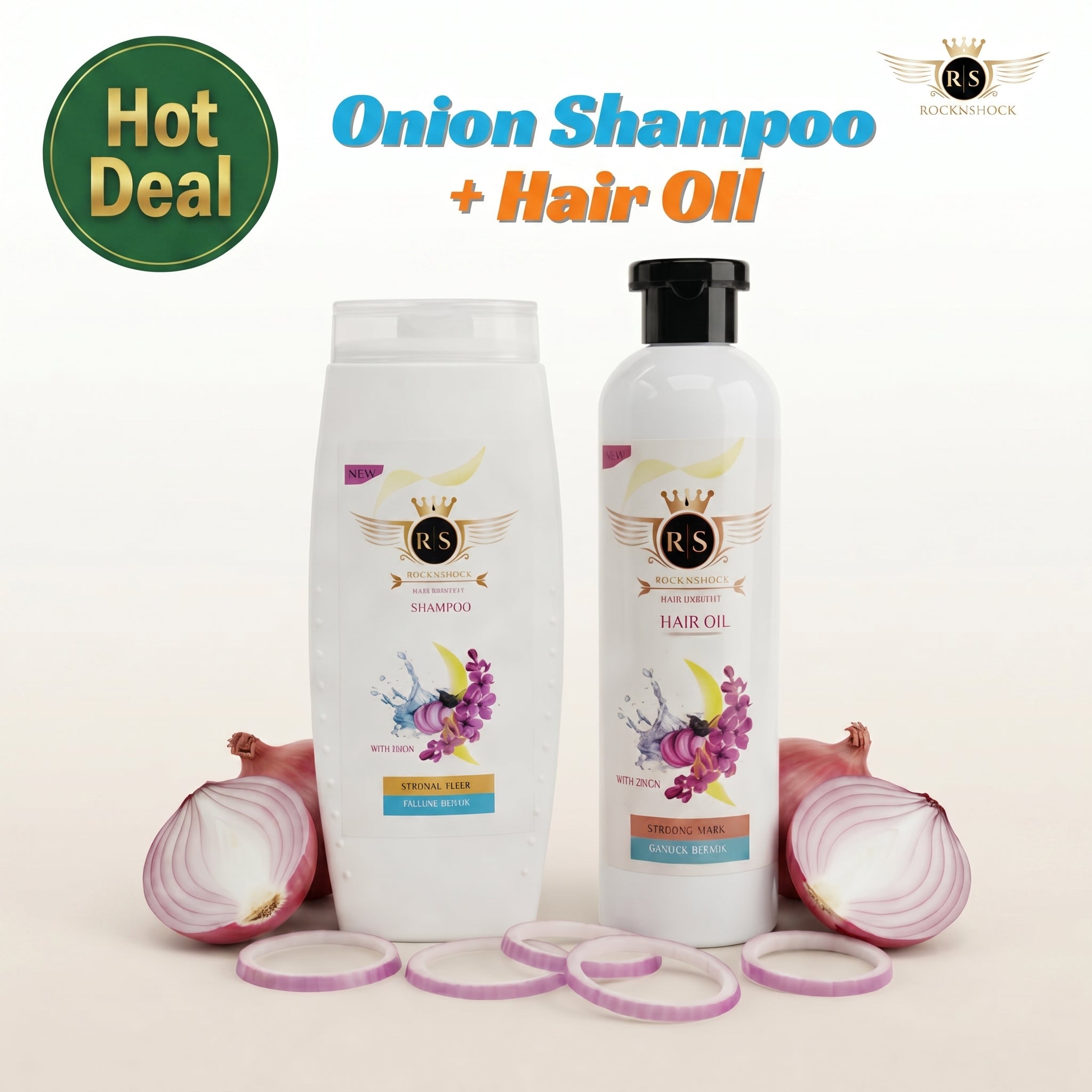 Hair Care Combo – Onion Shampoo + Hair Oil