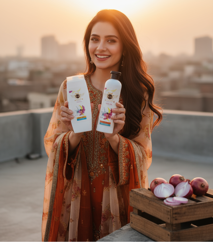 Onion Shampoo + Hair Oil - Combo Pack for Hair Care
